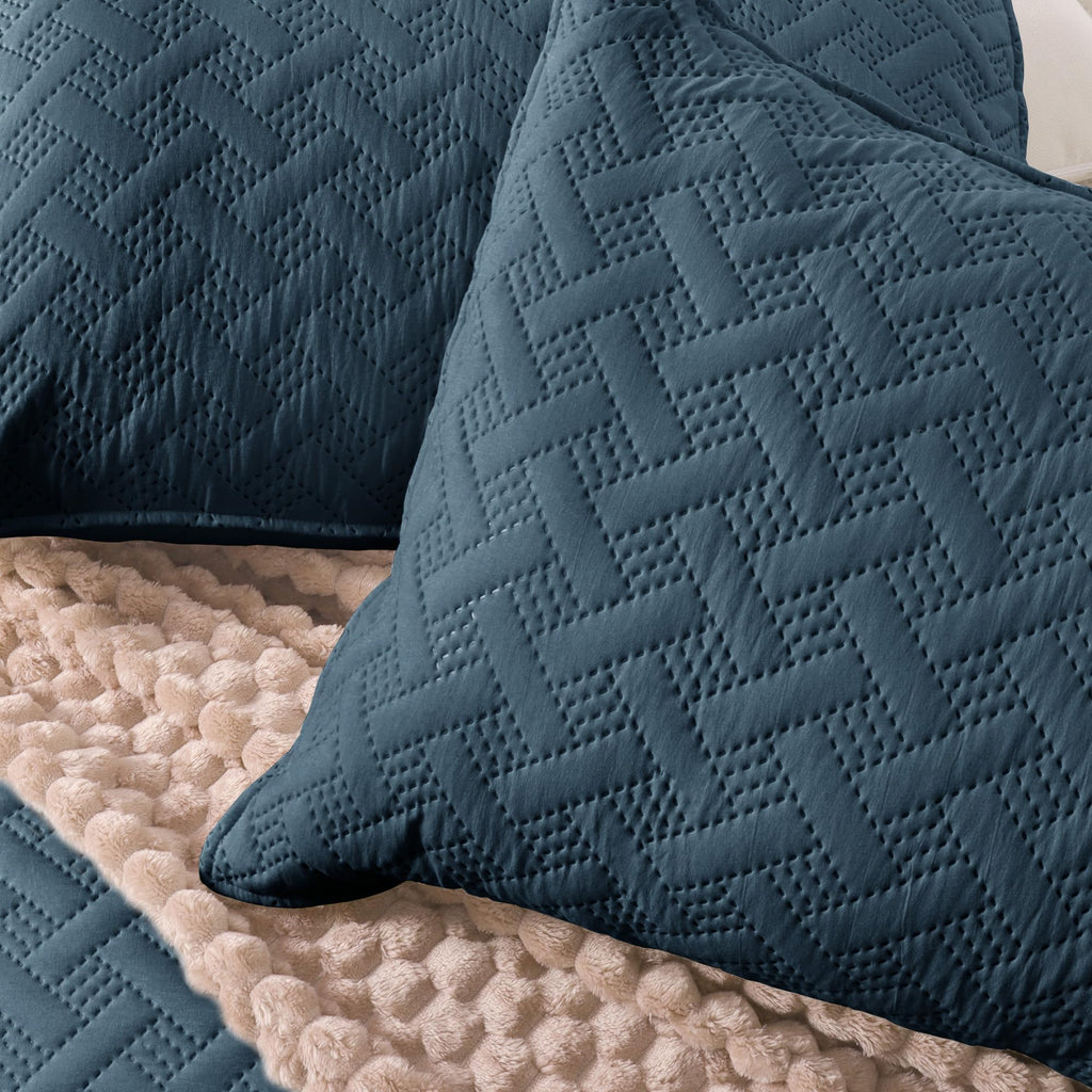 Exclusivo Mezcla Soft Quilt Set, Lightweight Quilts Bedspreads Coverlets Bedding Set for All Seasons
