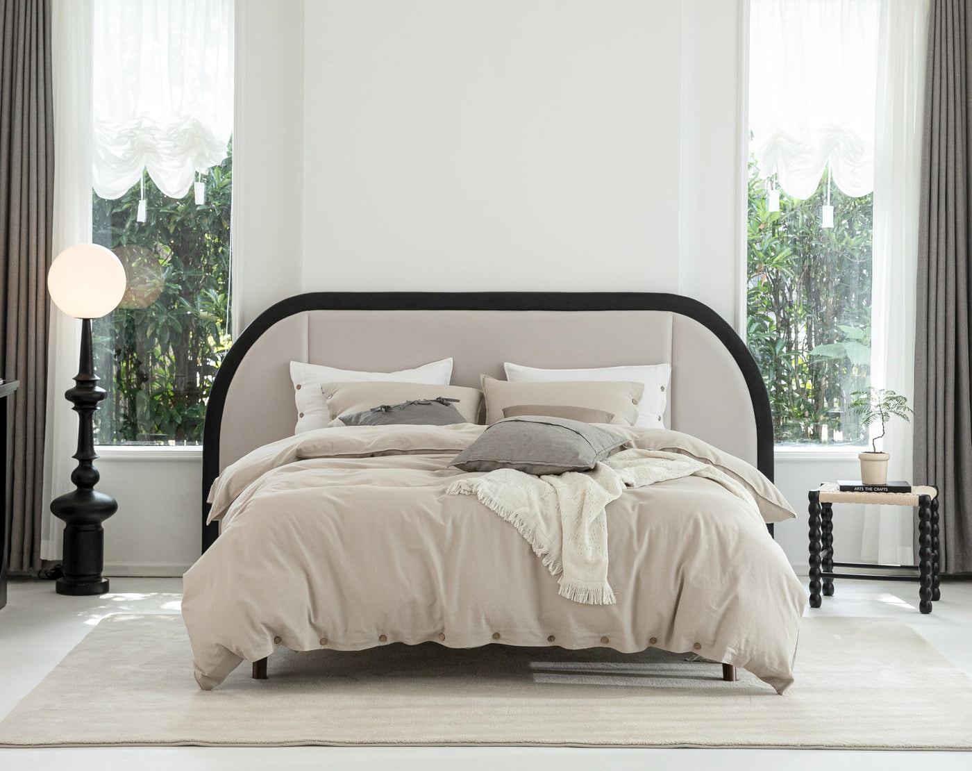 Talasily Premium Linen Duvet Cover Set with Shams