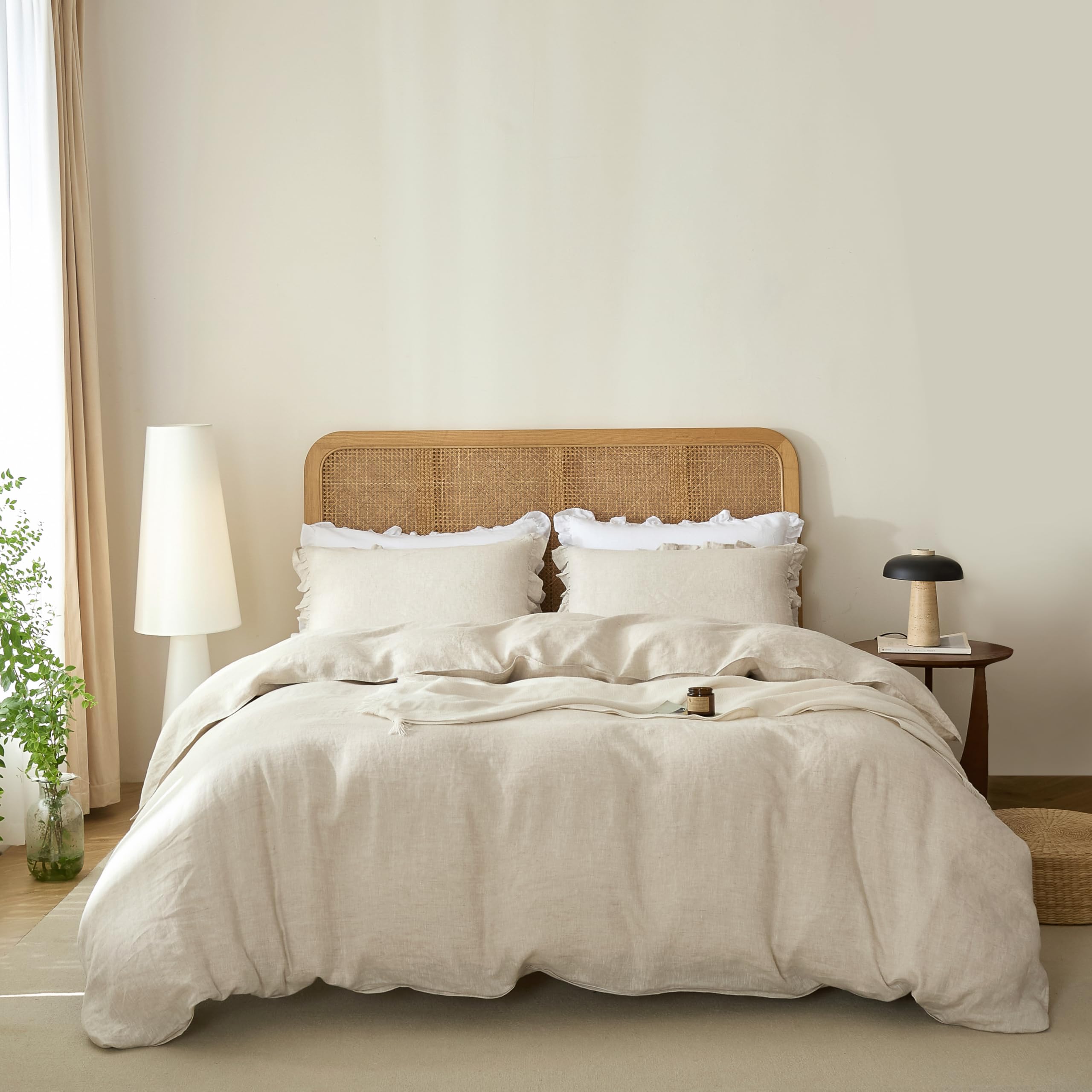 Talasily Linen Duvet Cover Set