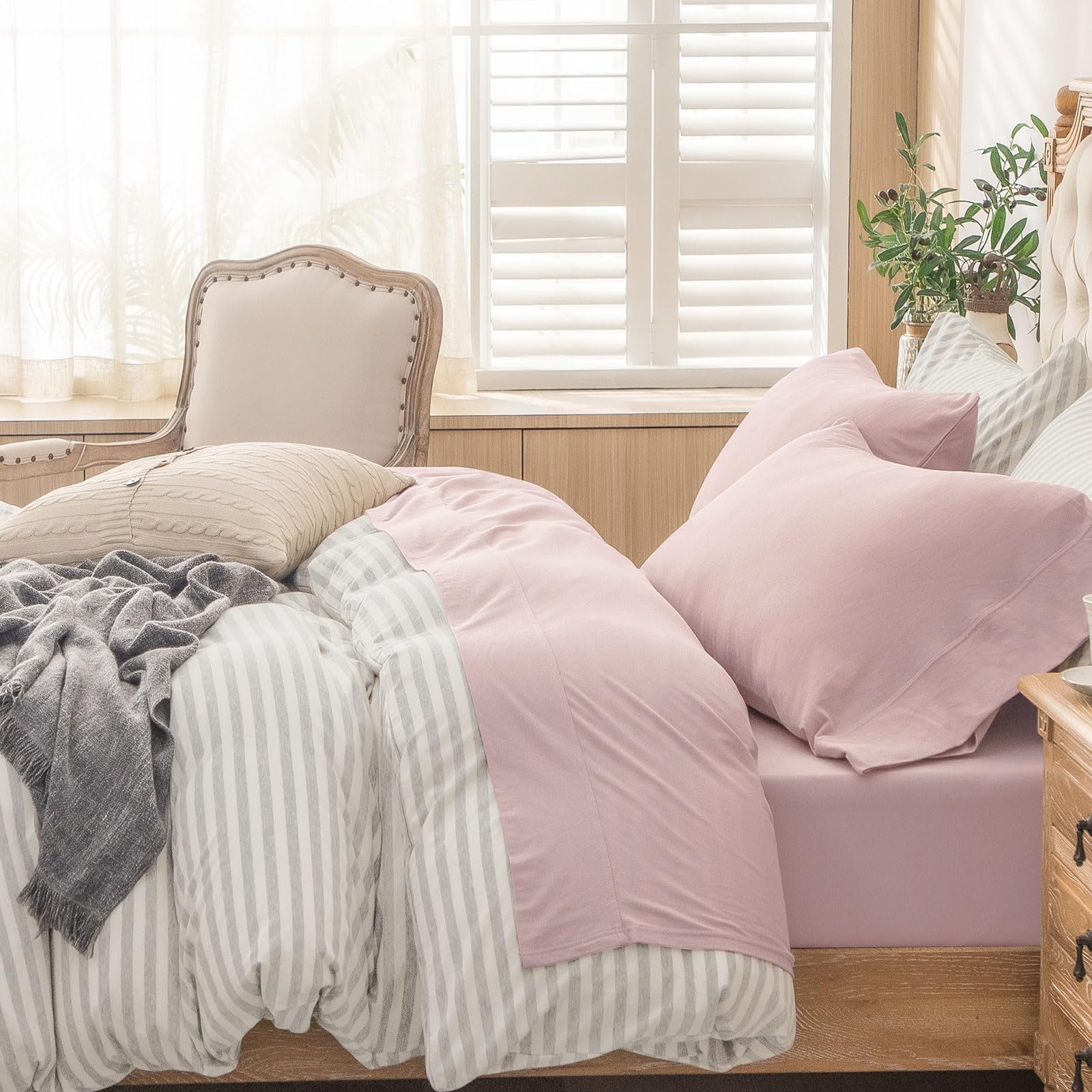 PURE ERA Jersey Knit Sheet Set