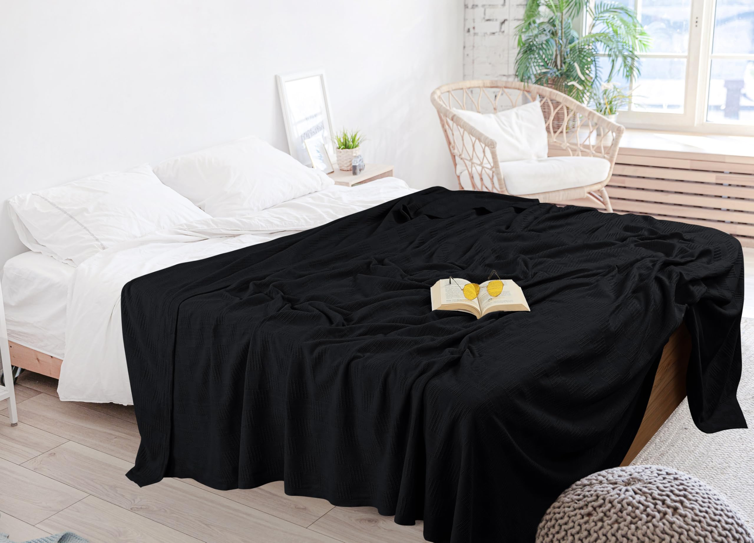 Utopia Bedding Cotton Thermal Blanket for Spring and Summer