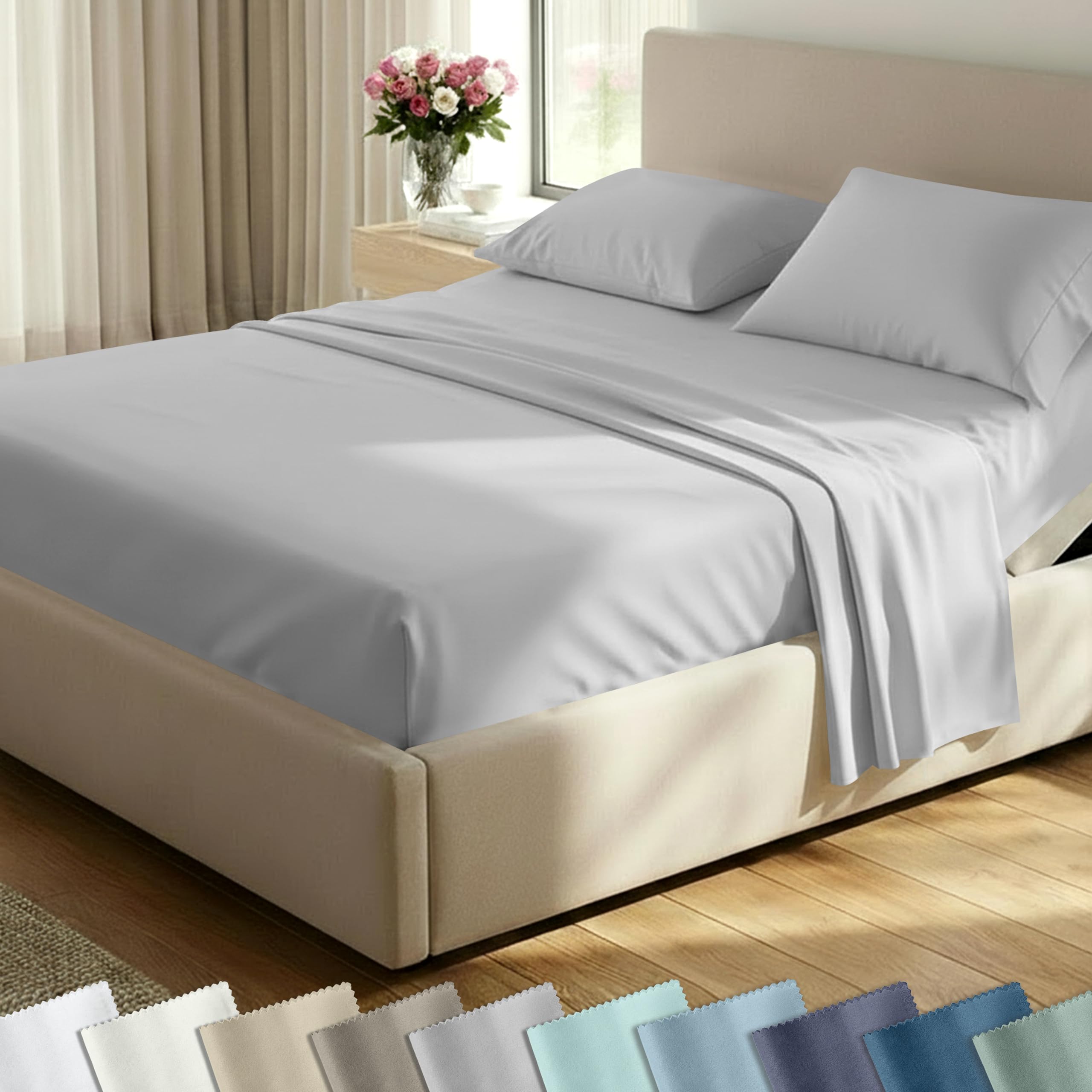 California Design Den 400 TC Sheet Set Pillowcase-and-Sheet-Sets