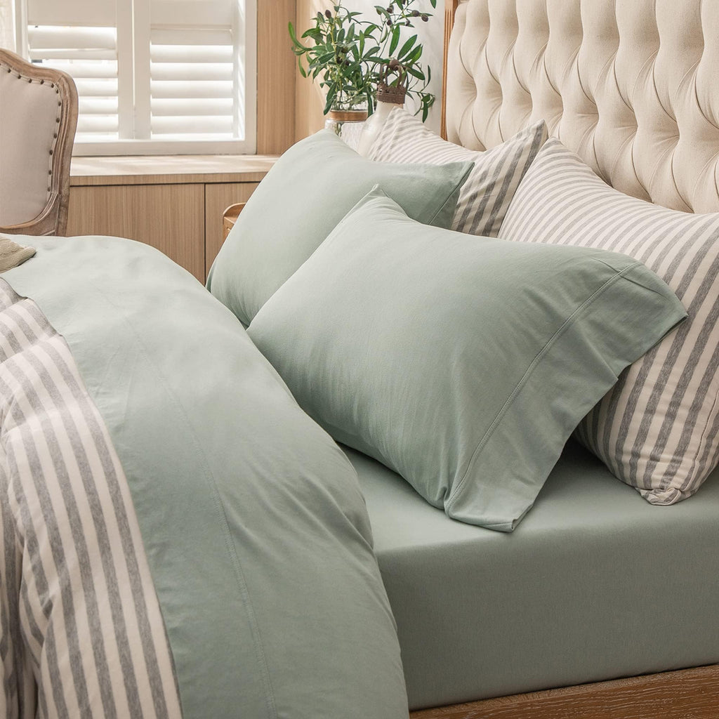 PURE ERA Jersey Knit Sheet Set