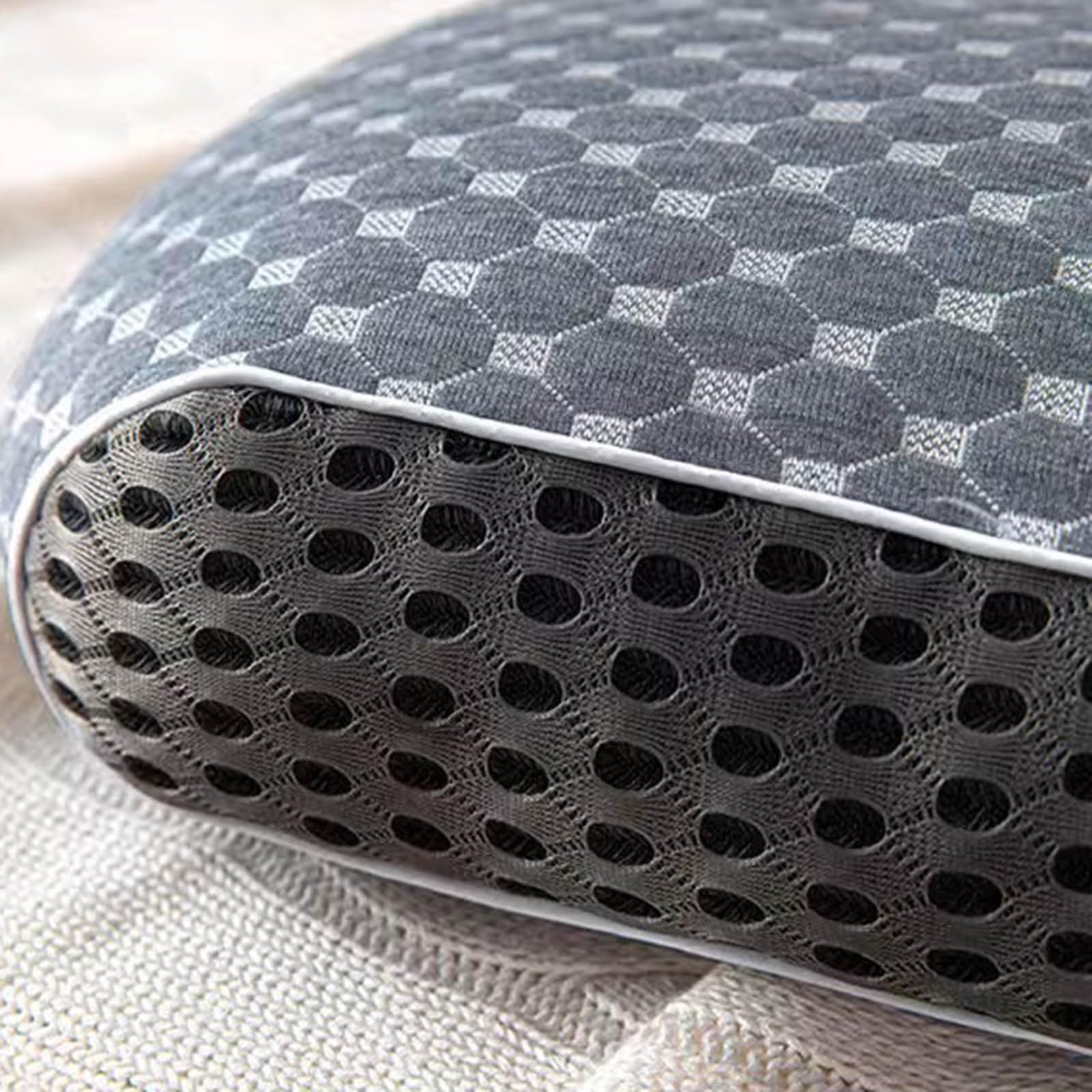 Cervical Neck Pillow, Breathable Soft Memory Foam Ergonomic Pillows for Neck Support,Orthopedic Contour Neck Support Pillows for Sleeping,Bed,Side,Back,Stomach Sleepers,Neck Pain Relief