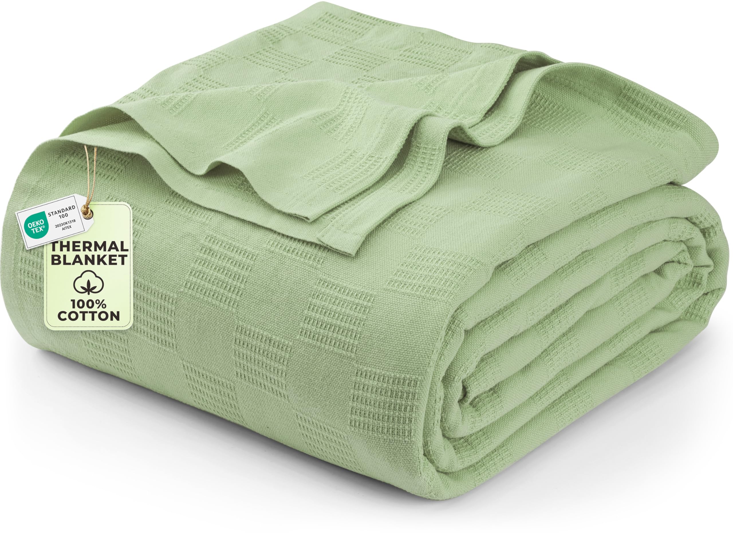 Utopia Bedding Cotton Thermal Blanket for Spring and Summer