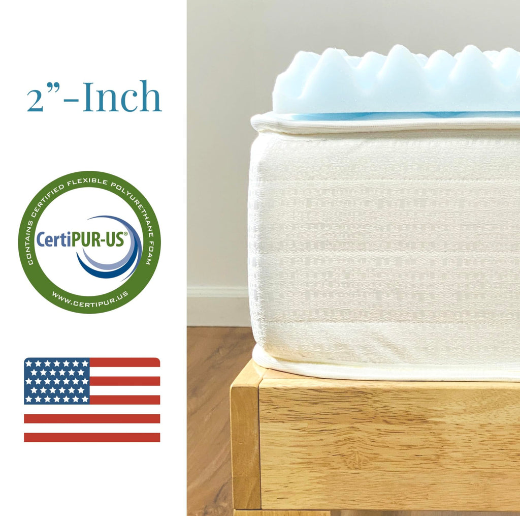 Airflow Foam Mattress Topper, Egg Crate Foam Pad, Hospital Mattress Pad and Bed Topper for Support, Pressure Relief and Weight Distribution.