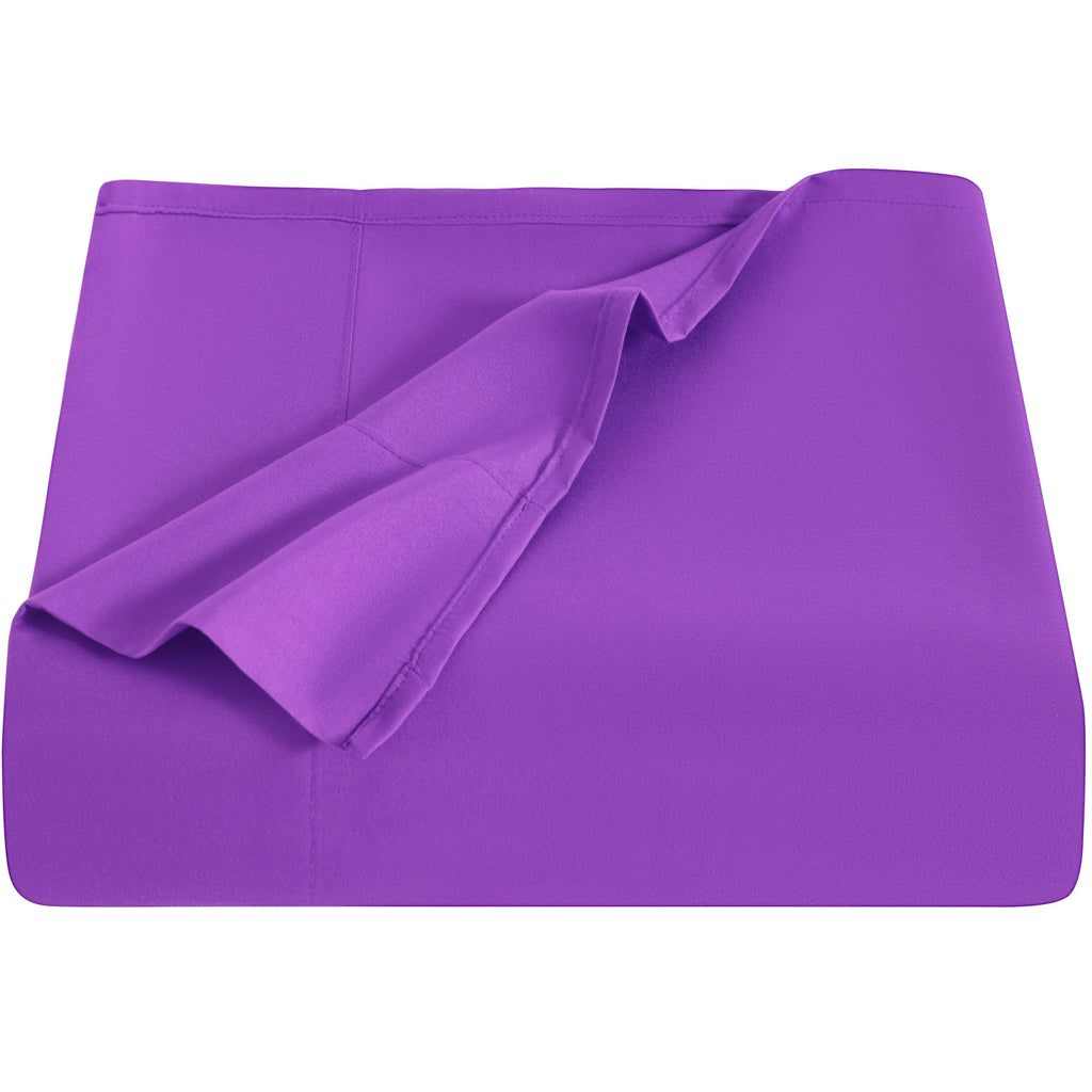 NTBAY Microfiber Bedding Flat Sheet, Ultra Soft and Wrinkle, Fade, Stain Resistant Top Sheet