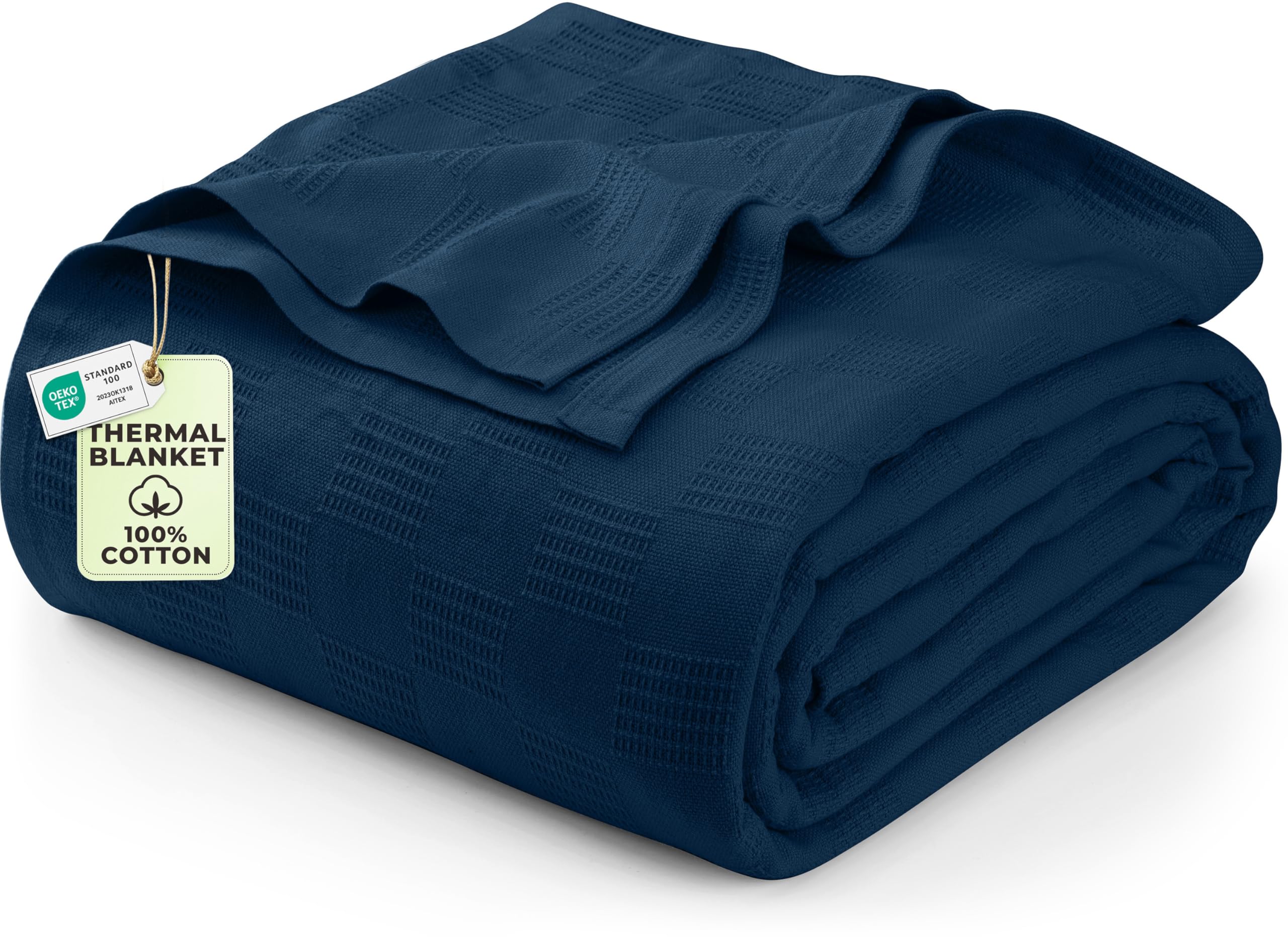 Utopia Bedding Cotton Thermal Blanket for Spring and Summer