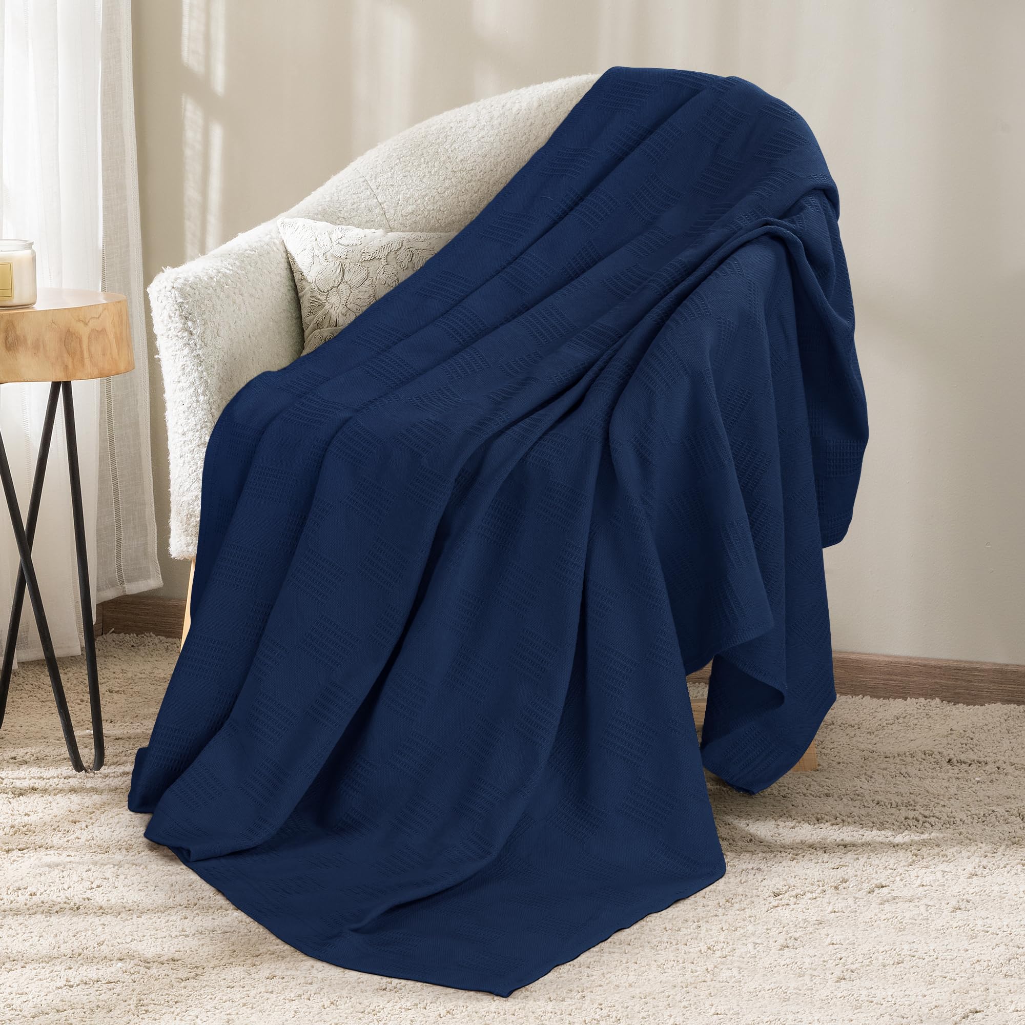 Utopia Bedding Cotton Thermal Blanket for Spring and Summer