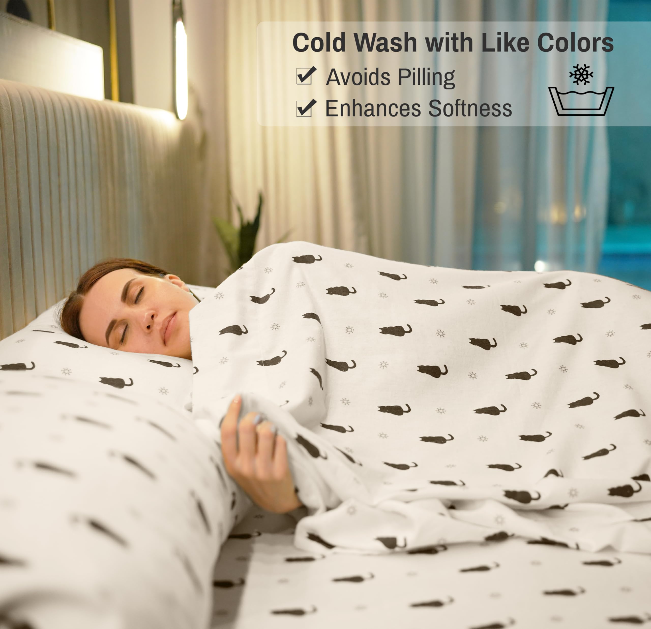 RUVANTI 100% Cotton Flannel Sheets Sets Main