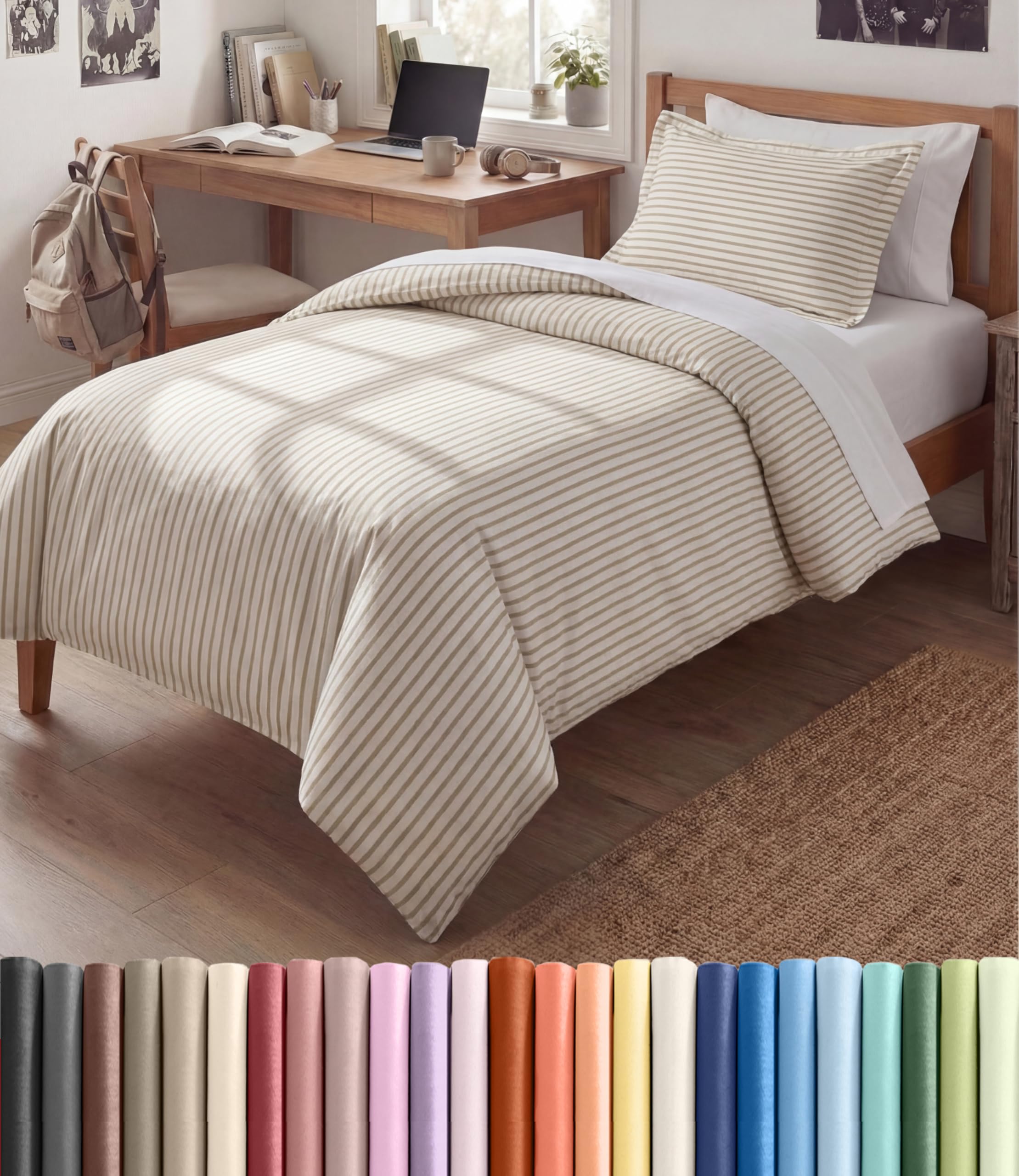 CGK Unlimited Duvet Cover - Extra Soft Duvet Cover with Pillow Shams for Women, Men, Kids & Teens - Comfy, Breathable, Hotel Luxury w/Zipper Closures & Ties