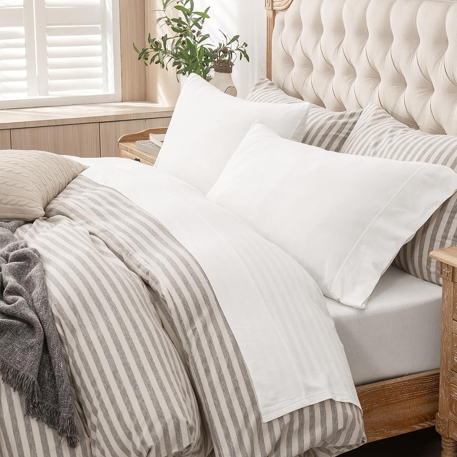 PURE ERA Jersey Knit Sheet Set