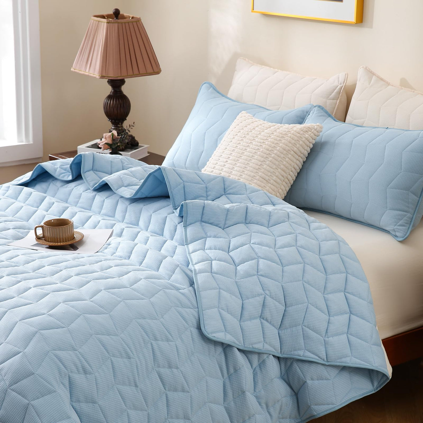 HiSnug Reversible Lightweight Oversized Quilt Set