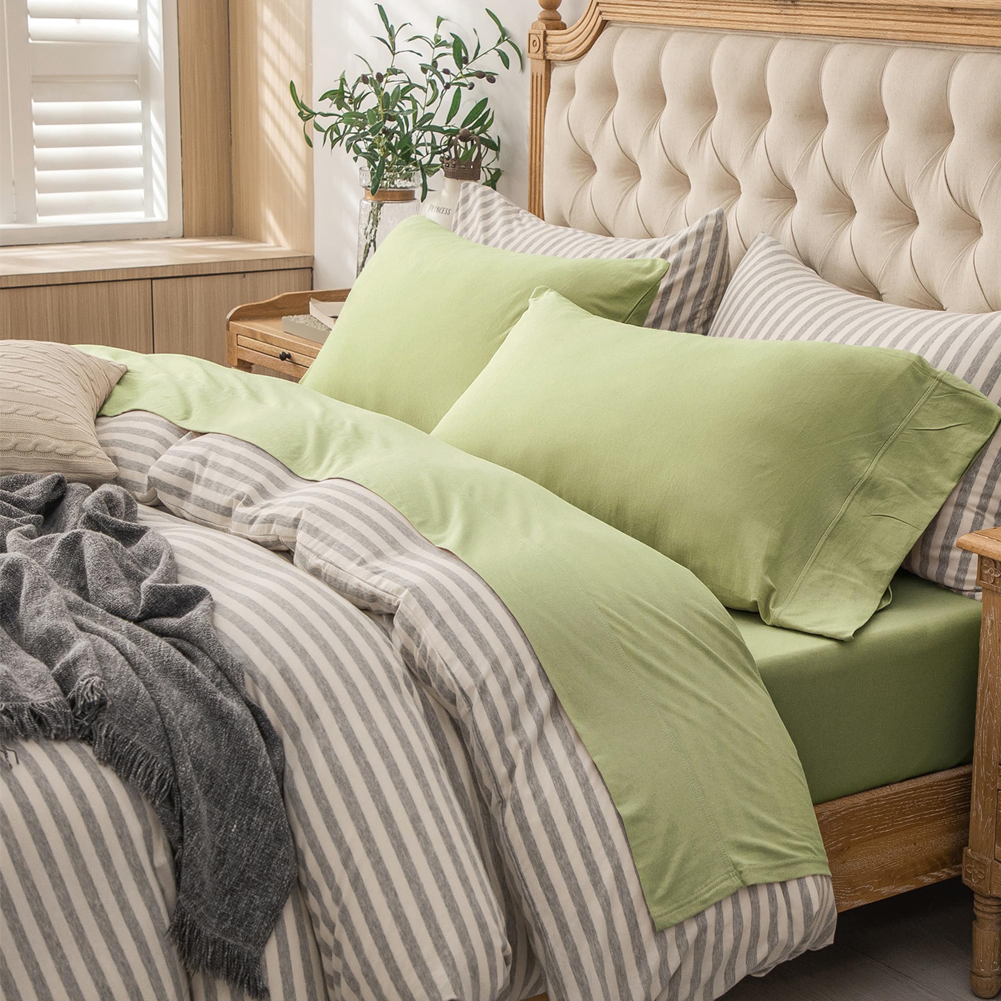 PURE ERA Jersey Knit Sheet Set