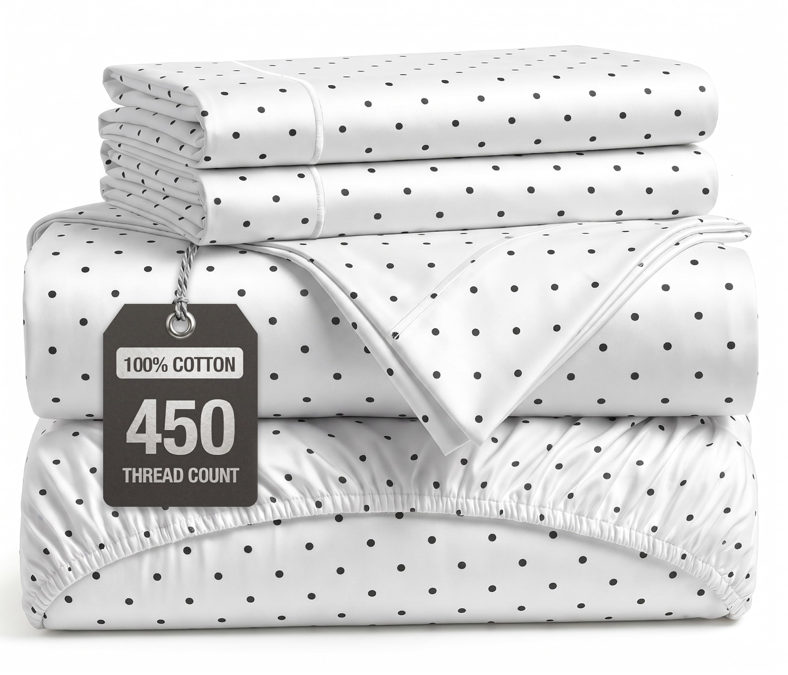 100% Cotton Sateen 500TC Sheet Set - Moonstruck