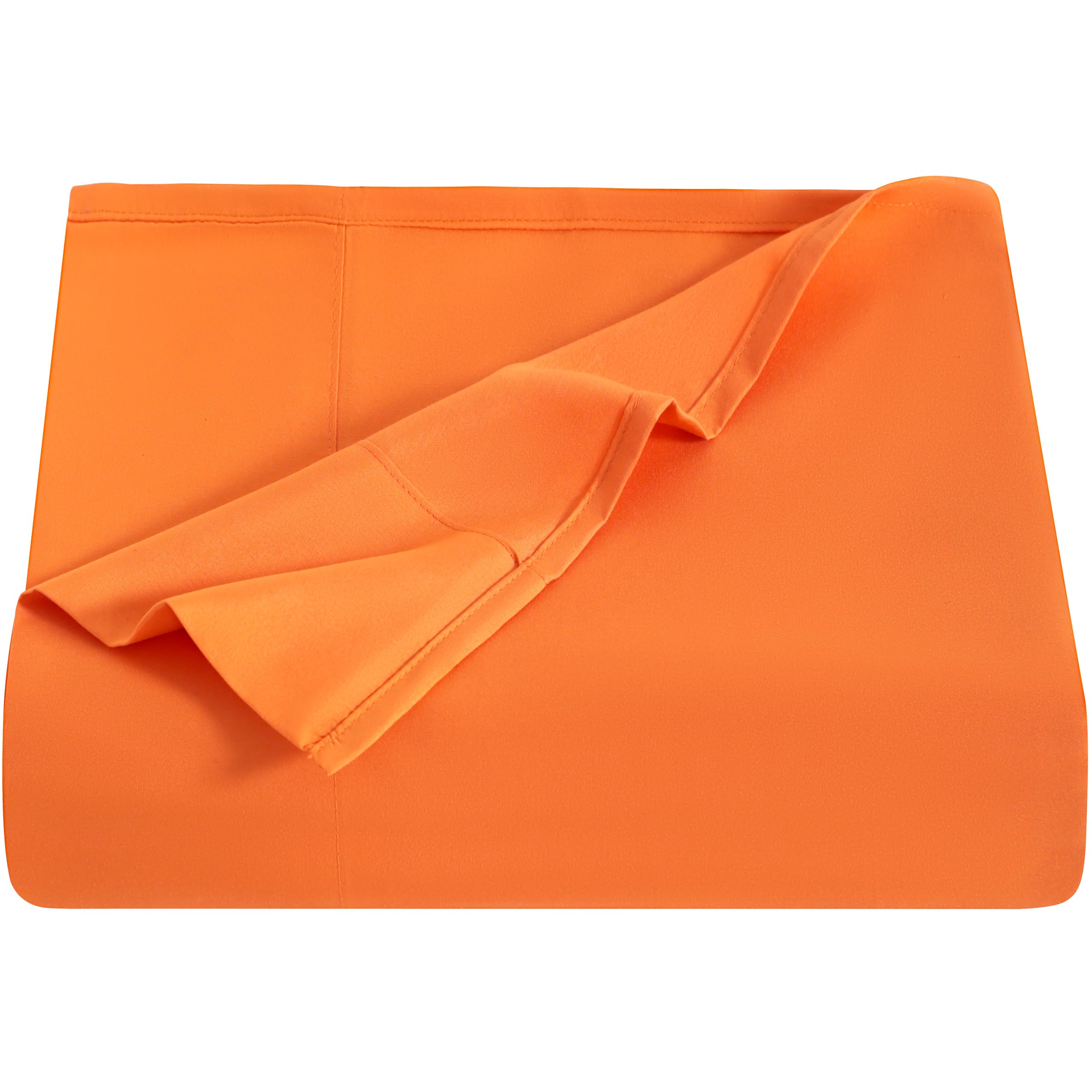 NTBAY Microfiber Bedding Flat Sheet, Ultra Soft and Wrinkle, Fade, Stain Resistant Top Sheet