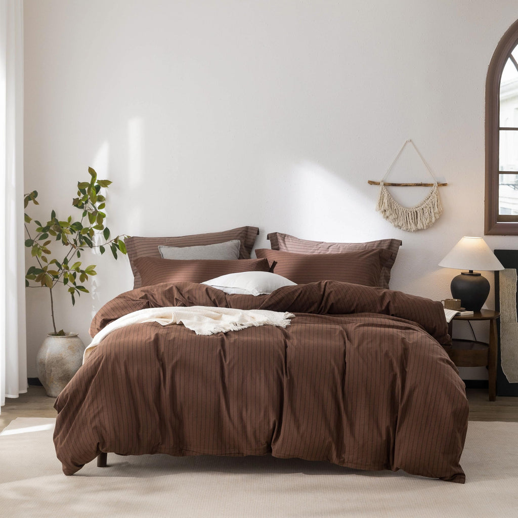 Warm Moment 100% Washed Cotton Duvet Cover Set
