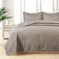 Cotton Passion Quilt Bedding Set - Lightweight Quilted Microfiber Bedspread Floral Pattern