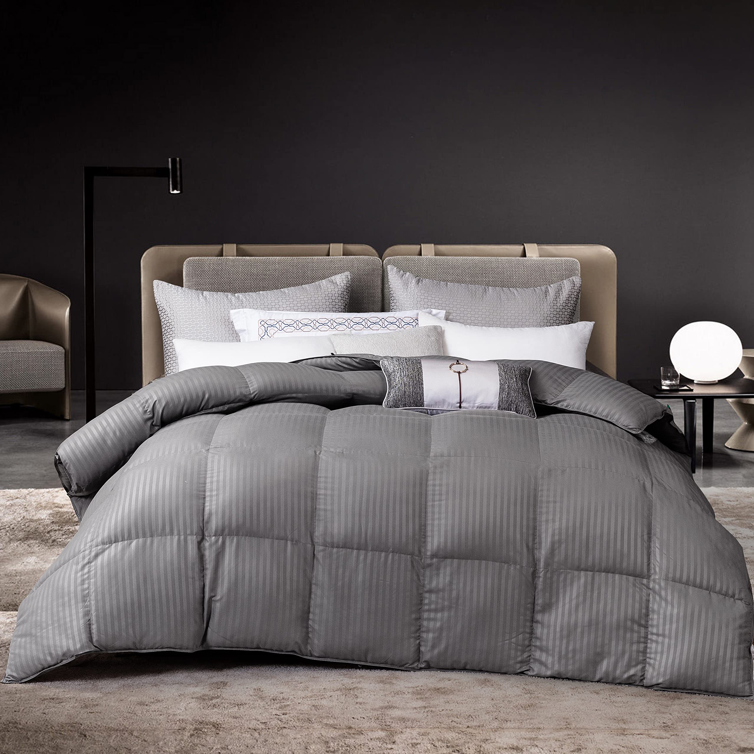 Dorrin Nessin Down Alternative Comforter All Season Duvet Insert,Double Brushed Microfiber Quilt Cover, Box Stitched with Corner Tabs