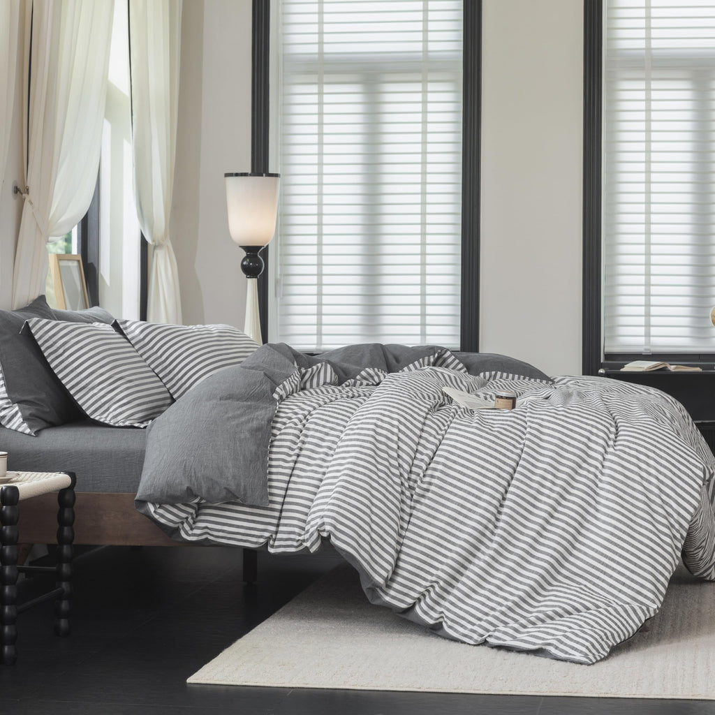 Warm Moment 100% Washed Cotton Duvet Cover Set