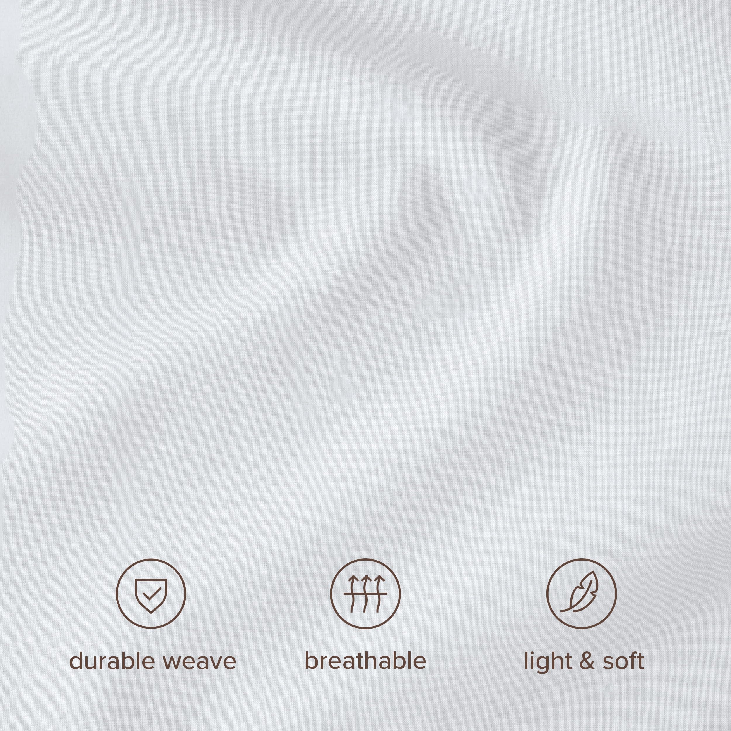 Bare Home Organic Cotton Percale Duvet Cover Set