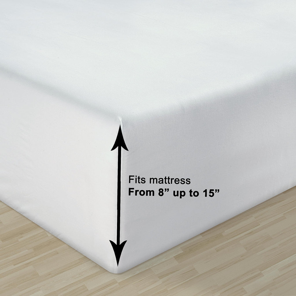 Lane Linen 100% Organic Cotton Sheet Set, Soft Cooling Bed Sheets, Hotel Quality Bed Sheet Set, Breatheble Sheet Set Deep Pocket Upto 15"