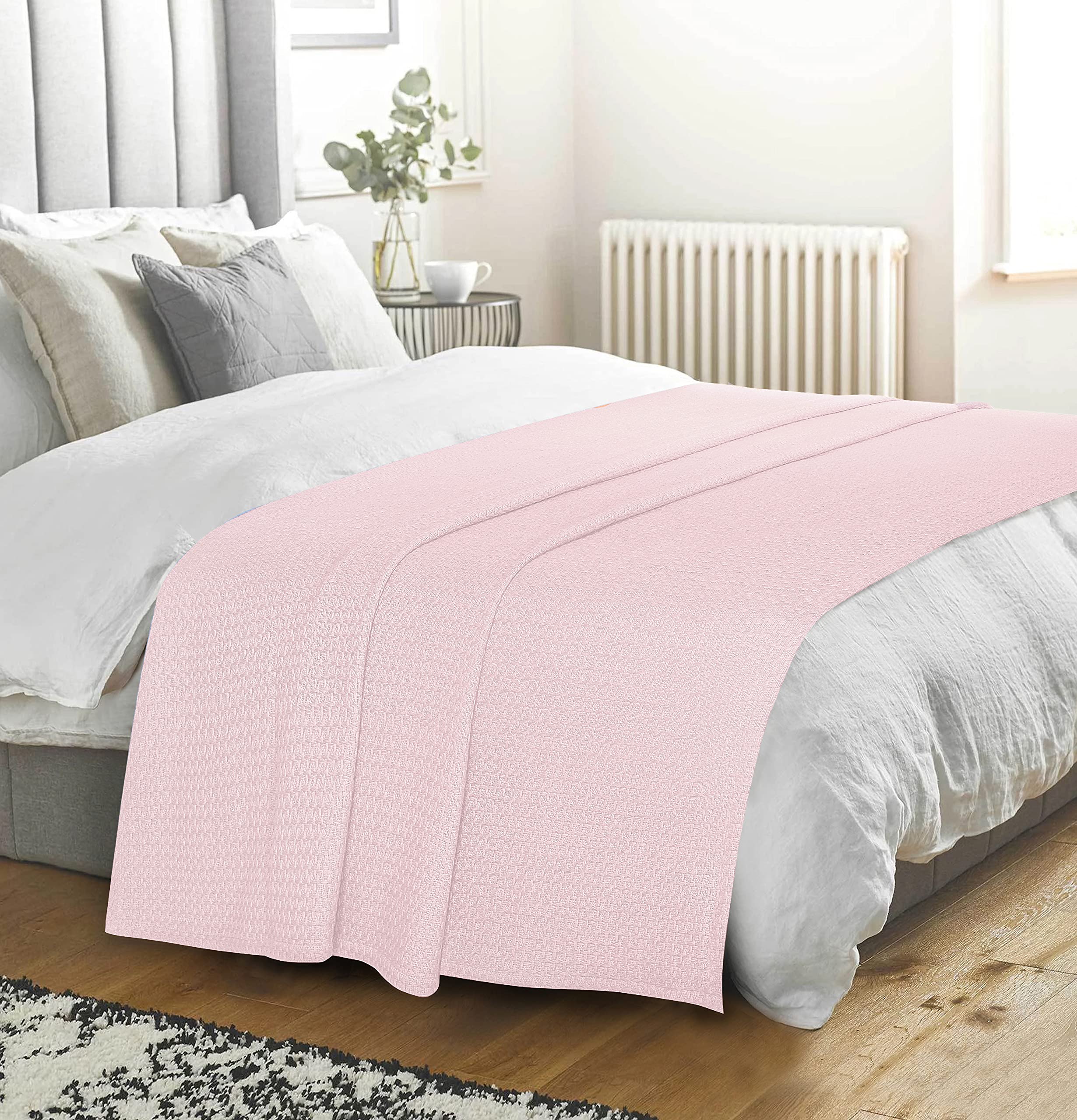 Elvana Home Montgomery 100% Cotton Bed Blanket