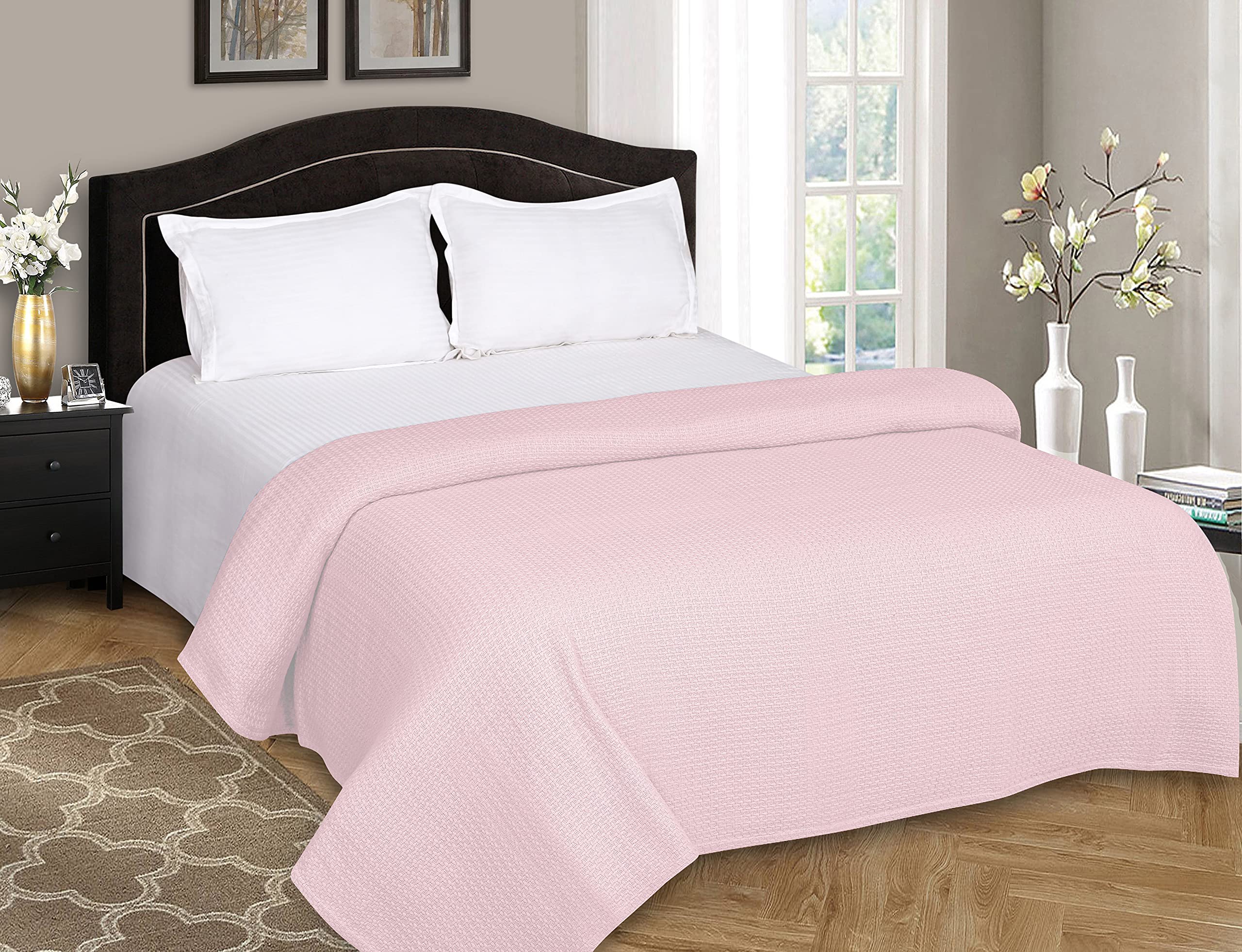 Elvana Home Montgomery 100% Cotton Bed Blanket