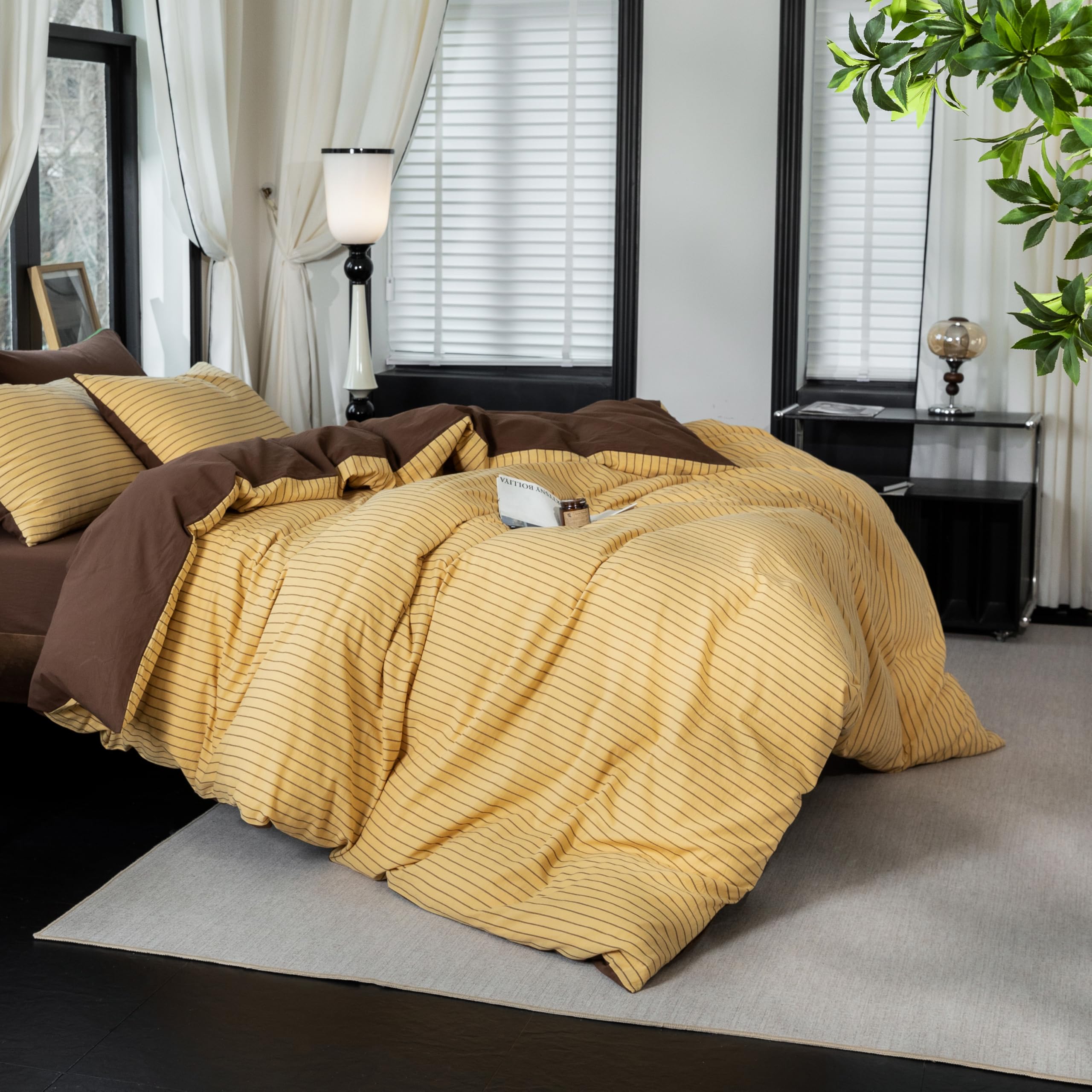 Warm Moment 100% Washed Cotton Duvet Cover Set