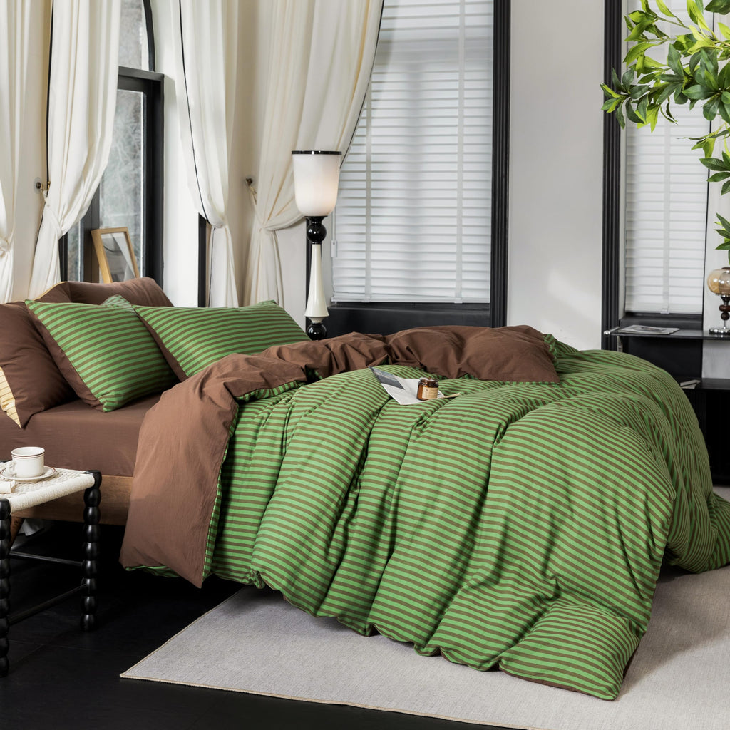 Warm Moment 100% Washed Cotton Duvet Cover Set