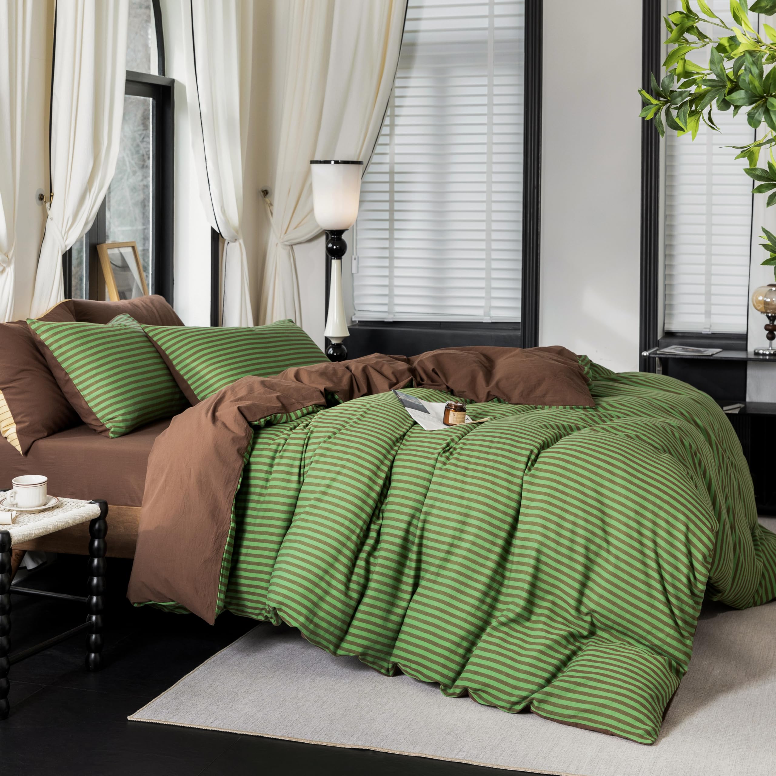 Warm Moment 100% Washed Cotton Duvet Cover Set