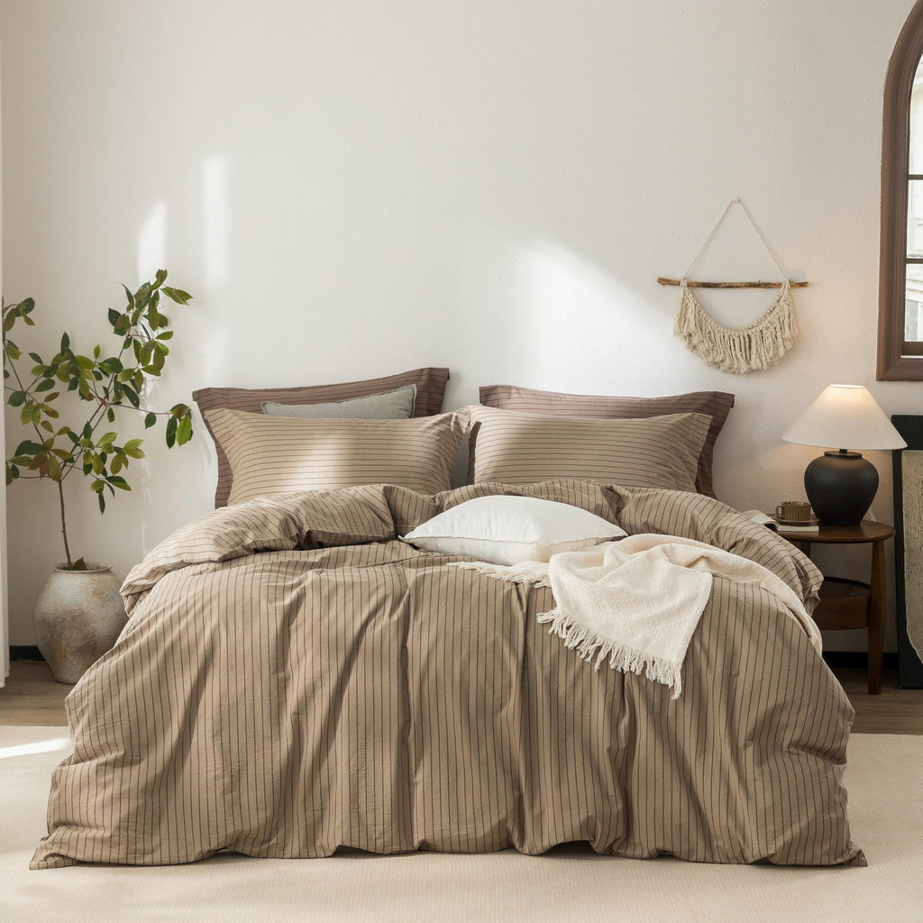 Warm Moment 100% Washed Cotton Duvet Cover Set