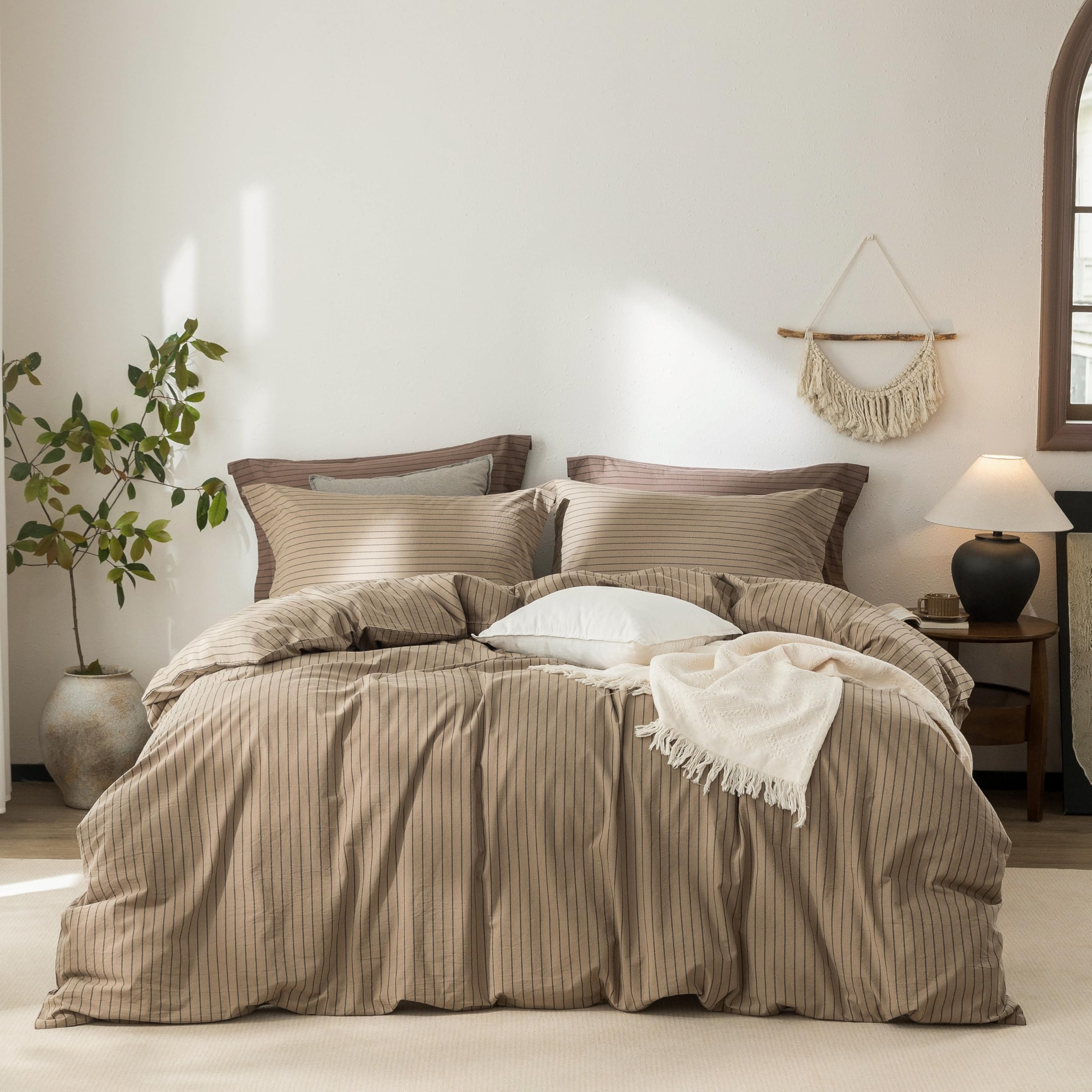 Warm Moment 100% Washed Cotton Duvet Cover Set