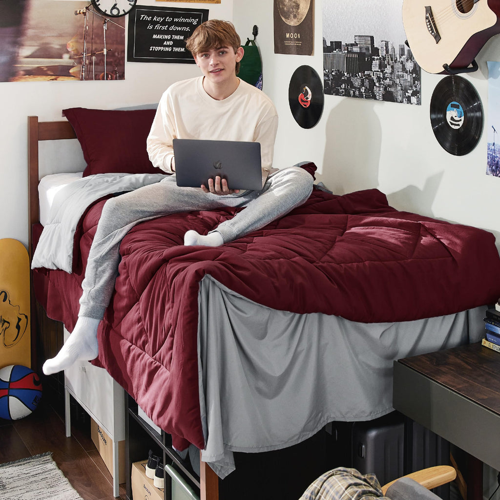 Bedsure Comforter Set - Reversible Comforters Bed Set, Bed in a Bag with Comforter, Sheets, Pillowcases & Shams